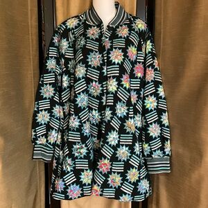 NWT Johnny Was Biya Chelsea Midi Bomber - Black